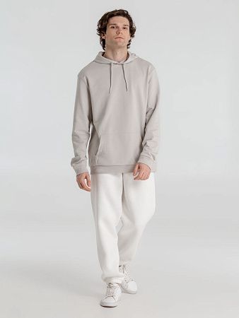 Толстовка с капюшоном унисекс Hoodie, дымчато-серая, размер XS