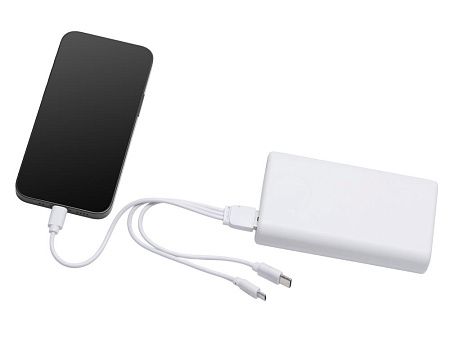 Внешний беспроводной аккумулятор 2-в-1 с функцией зарядки Apple Watch, QC/PD «AtomIQ», 10000 мАч