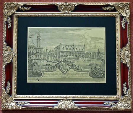Гравюра "Венеция 1" в vip раме