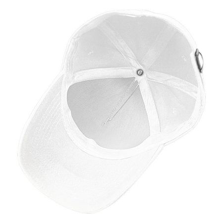 Кепка 5- панельная Oxford 300, c белым сендвичем, белая