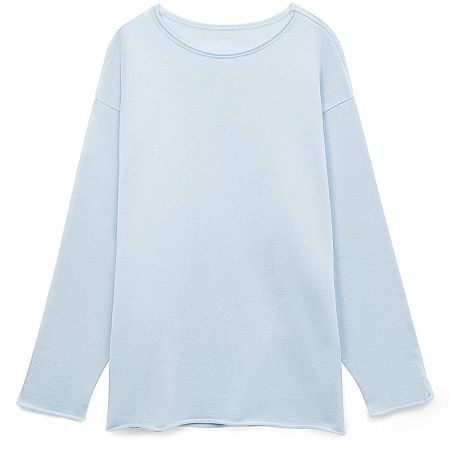 Лонгслив унисекс Siluetti Fuori, светло-голубой, размер S/M