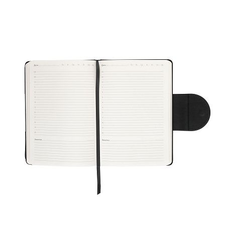 Ежедневник недатированный "Сицилия", формат А5, черный