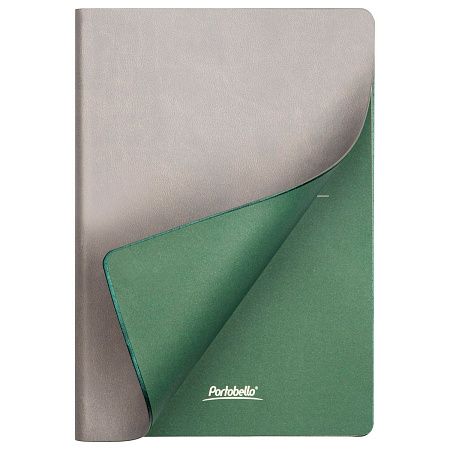 Ежедневник Латте (Latte NEW) недатированный, серый/зеленый