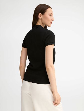Рубашка поло женская People 210, черная, размер XXL
