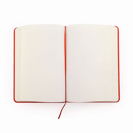 Блокнот A6 CORAL в твёрдом переплёте, КРАСНЫЙ