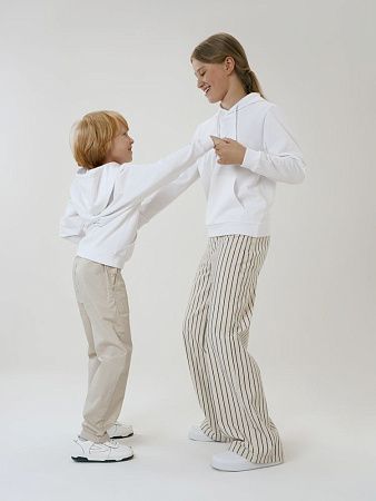 Худи детское Kirenga Kids 2.0, белое, размер 10 лет (130-140 см)