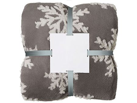 Плед Snowflake новогодний с капюшоном