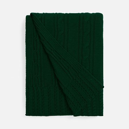 Плед Remitti, темно-зеленый (хвойный)