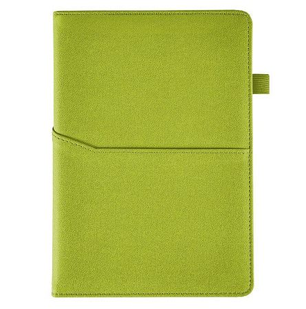 Ежедневник Smart Asti Jeans А5, салатовый, недатированный, в твердой обложке с поролоном