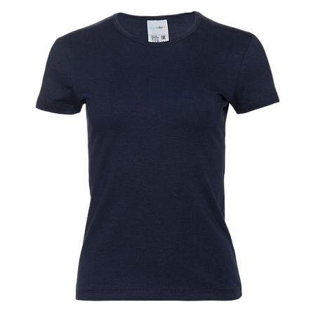 Футболка женская STAN хлопок/эластан 180, 37W, Тёмно-синий,  (46)  (42/XS)
