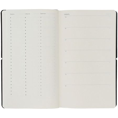 Ежедневник Nubuk, недатированный, светло-серый