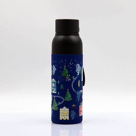 Термобутылка Button Black