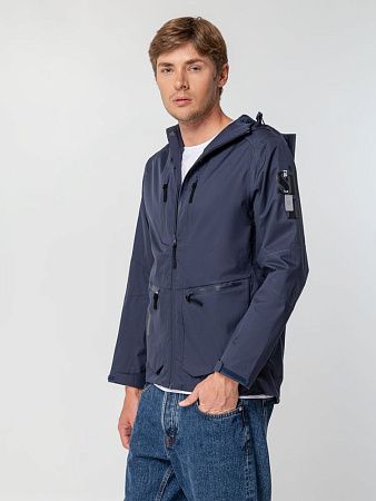 Куртка унисекс Kokon, темно-синяя, размер M