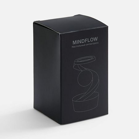 Настольный антистресс Mindflow, черный с серебристым