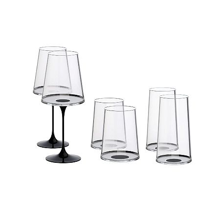 Хрустальный бокал для красного вина на магните Trebonn SplitGlass, 2 шт, 450 мл