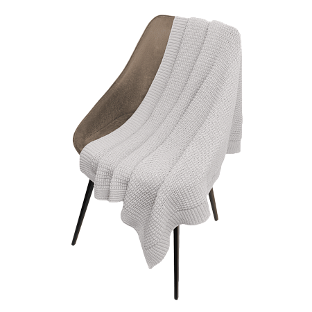 Плед Мальта Софт (Malta Soft) вязаный, 160*90 см, серый