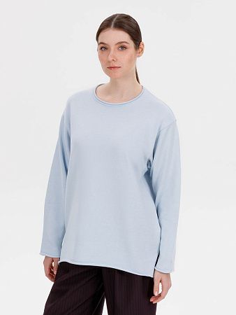 Лонгслив унисекс Siluetti Fuori, светло-голубой, размер S/M
