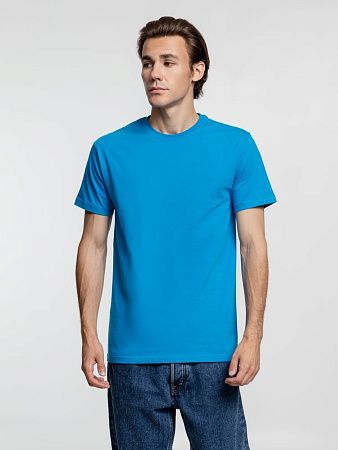 Футболка унисекс T-Bolka 160, бирюзовая, размер XS