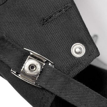 Кепка 5-панельная Oxford 300, c черным сендвичем, черная