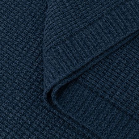 Плед Мальта Софт (Malta Soft) вязаный, 160*90 см, синий