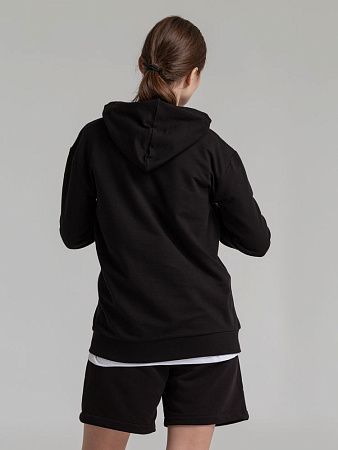 Толстовка с капюшоном Unit Kirenga, черная, размер XS