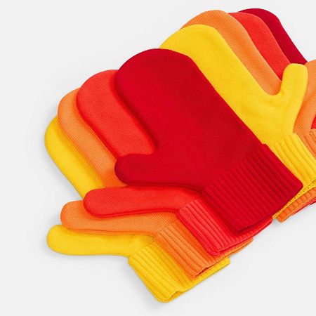 Варежки Yong, красные (алые), размер S/M