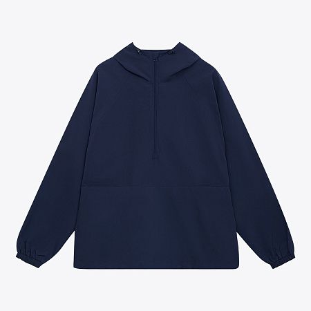 Ветровка (анорак) оверсайз унисекс RISSMAN, темно-синяя