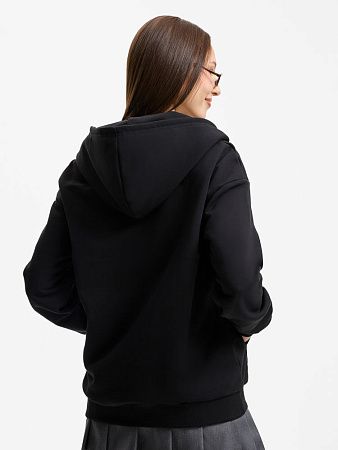 Толстовка унисекс оверсайз Sartoro, черная, размер XS/S