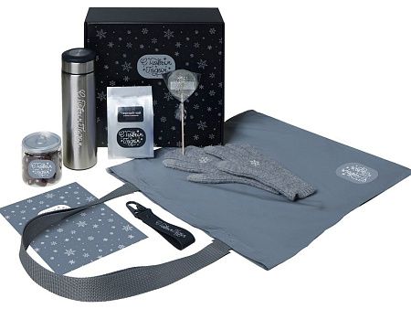 Подарочный набор «Re:Breathe» с перчатками, термосом и чаем