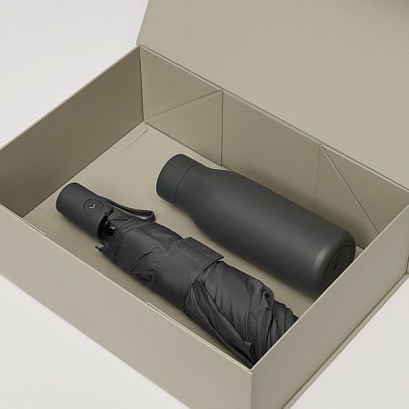 Подарочный набор Sevilla, Atlanta, серый (зонт, термобутылка)