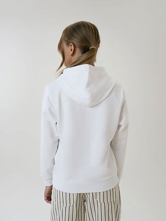 Худи детское Kirenga Kids 2.0, белое, размер 10 лет (130-140 см)