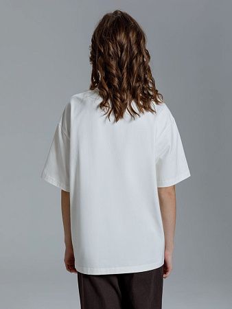 Футболка оверсайз Kangas, белая, размер XS/S