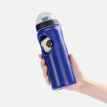 Бутылка с антистрессом Footballer, синяя