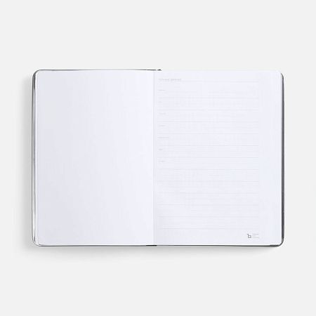 Ежедневник Metal Frame на заказ, датированный, серый