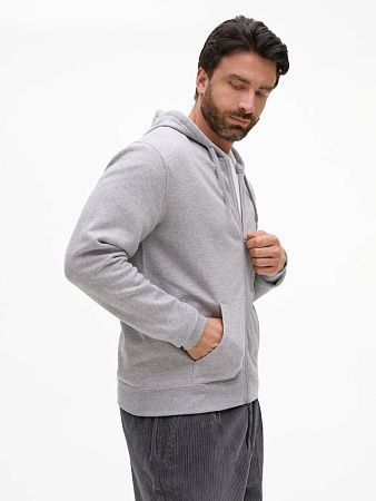 Толстовка унисекс Stone, серый меланж, размер XS