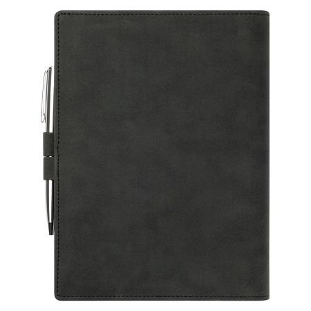 Ежедневник-портфолио Clip NEO недатированный в подарочной коробке, черный (в комплекте ручка Tesoro серебро)