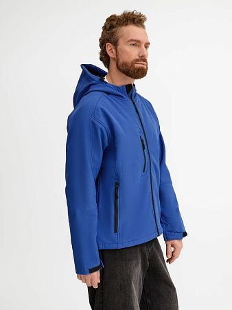 Куртка мужская с капюшоном Replay Men 340, ярко-синяя, размер XXL