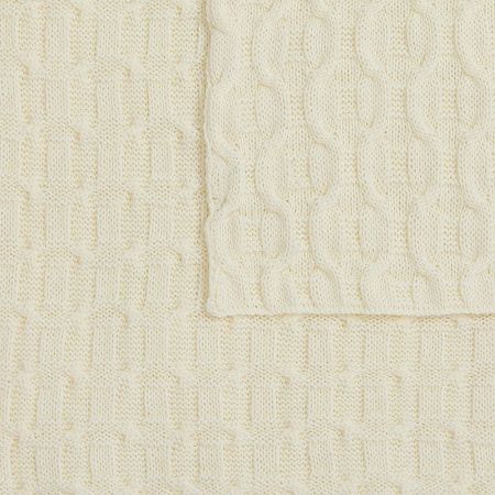 Плед Braidera, белый (молочный)