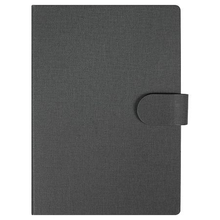 Блокнот А5 Tasmania Print Sample Fly Emirates,  в твердой обложке со стикерами в линейку, серый