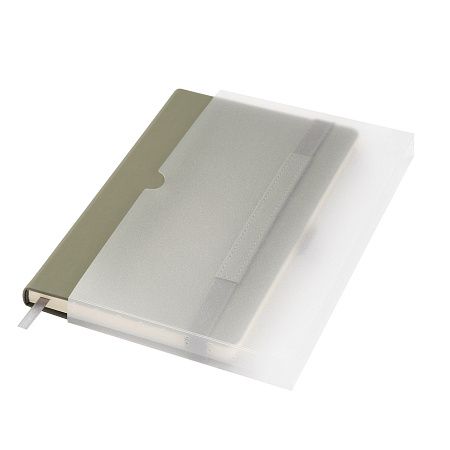 Ежедневник Альфа (Alpha) недатированный, серый/бирюзовый