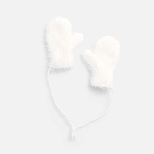 Подвеска на елку «Вьюжка», варежки, белая