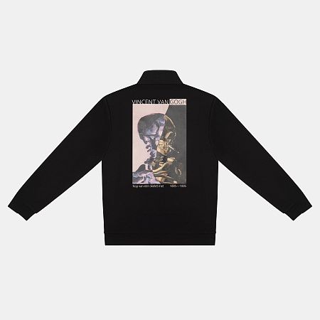 Толстовка на молнии Астин (Astin) черная, размер S/M