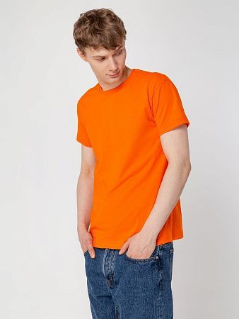 Футболка унисекс T-Bolka 160, оранжевая, размер L