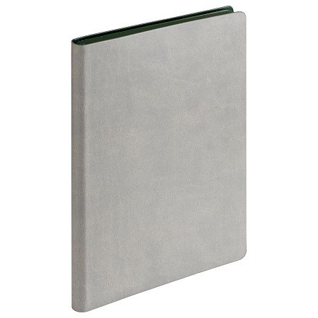 Ежедневник Латте (Latte NEW) недатированный, серый/зеленый