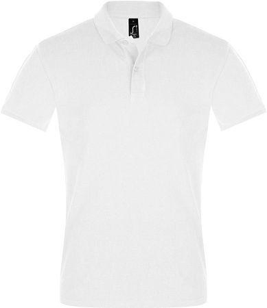 Рубашка поло мужская Perfect Men 180 белая, размер S