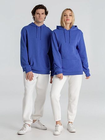 Толстовка с капюшоном унисекс Hoodie, ярко-синий меланж, размер 3XL
