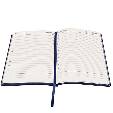 Ежедневник A5 недатированный Massimo в мягком переплёте, темно-синий