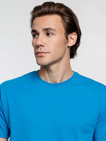 Футболка унисекс T-Bolka 160, бирюзовая, размер XS