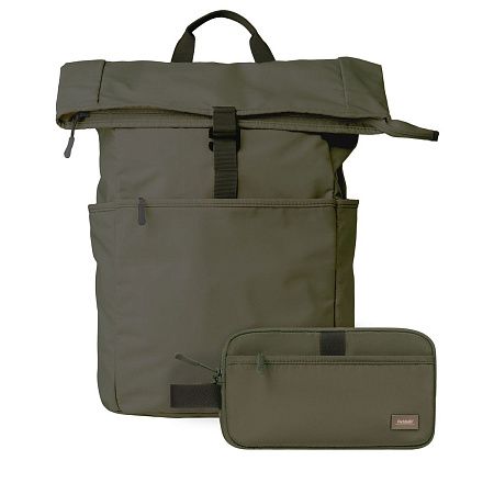 Подарочный набор Бостон (Boston) + дорожная косметичка, зеленый