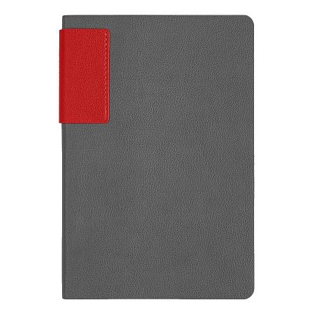Ежедневник Flexy Star Sivilia Grey Edition Color А5 серо-красный, недатированный в гибкой обложке